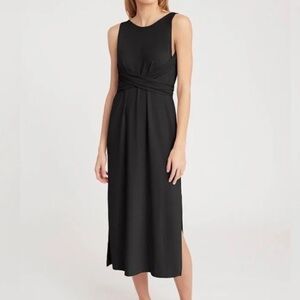 Cuyana Wrap Maxi Dress in Black